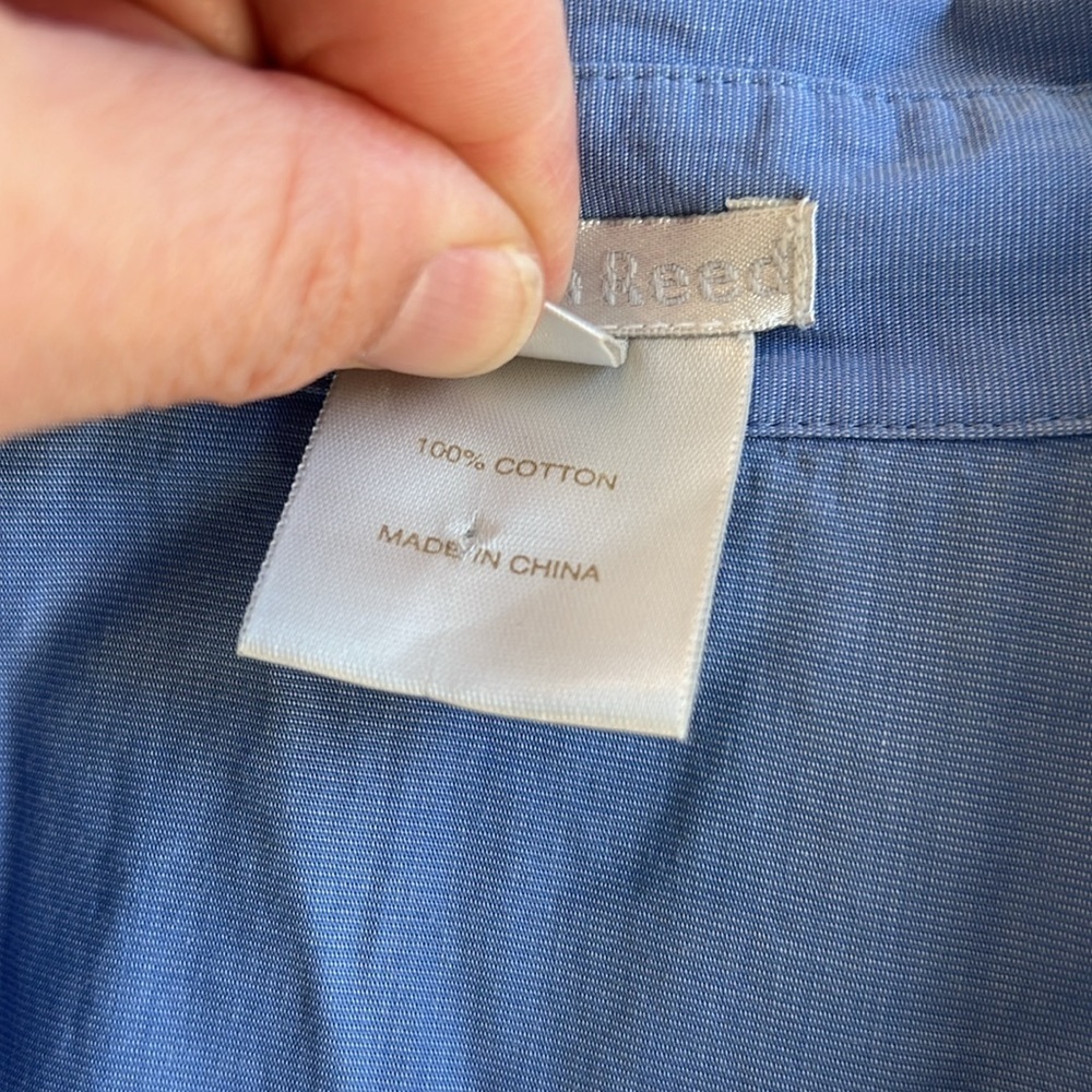 AUSTIN REED cotton buttondown top long sleeve - Picture 4 of 5